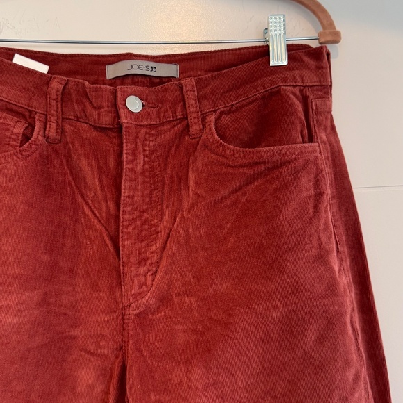 Joe's Jeans Brick Corduroy High-Rise Flare Pants Burnt Orange size 30 - Picture 5 of 9